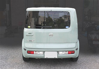 緑キューブ後面